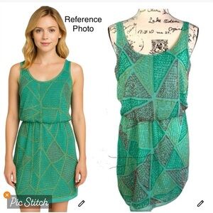 Romeo & Juliet Couture Beaded Blouse Dress